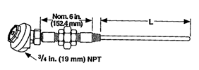 Watlow AT Style Mineral Insulated Thermocouple For Use with Thermowells | Thermocouples / RTDs | Watlow-Thermocouples / RTDs | Supplier Nigeria Karachi Lahore Faisalabad Rawalpindi Islamabad Bangladesh Afghanistan