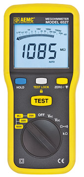 AEMC Model 6527 Digital Megohmmeter | Megohmmeters / Insulation Testers | AEMC-Megohmmeters / Insulation Testers | Supplier Nigeria Karachi Lahore Faisalabad Rawalpindi Islamabad Bangladesh Afghanistan