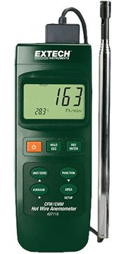 Extech 407119 CFM Thermo-Anemometer with 3-ft probe | Air Velocity Meters / Anemometers | Extech-Air Velocity Meters / Anemometers | Supplier Nigeria Karachi Lahore Faisalabad Rawalpindi Islamabad Bangladesh Afghanistan