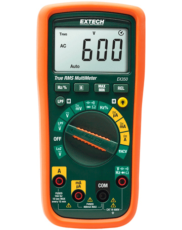 Extech EX350 True RMS Multimeter | Multimeters | Extech-Multimeters | Supplier Nigeria Karachi Lahore Faisalabad Rawalpindi Islamabad Bangladesh Afghanistan
