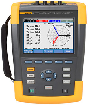 Fluke 437-II Three Phase Power Quality Analyzers | Power Quality / Analyzers | Fluke-Power Quality / Analyzers | Supplier Nigeria Karachi Lahore Faisalabad Rawalpindi Islamabad Bangladesh Afghanistan